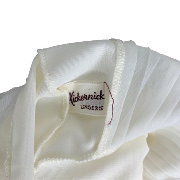 Kickernick Vintage Crystal Pleat Nylon Full Slip - Picture 5 of 5